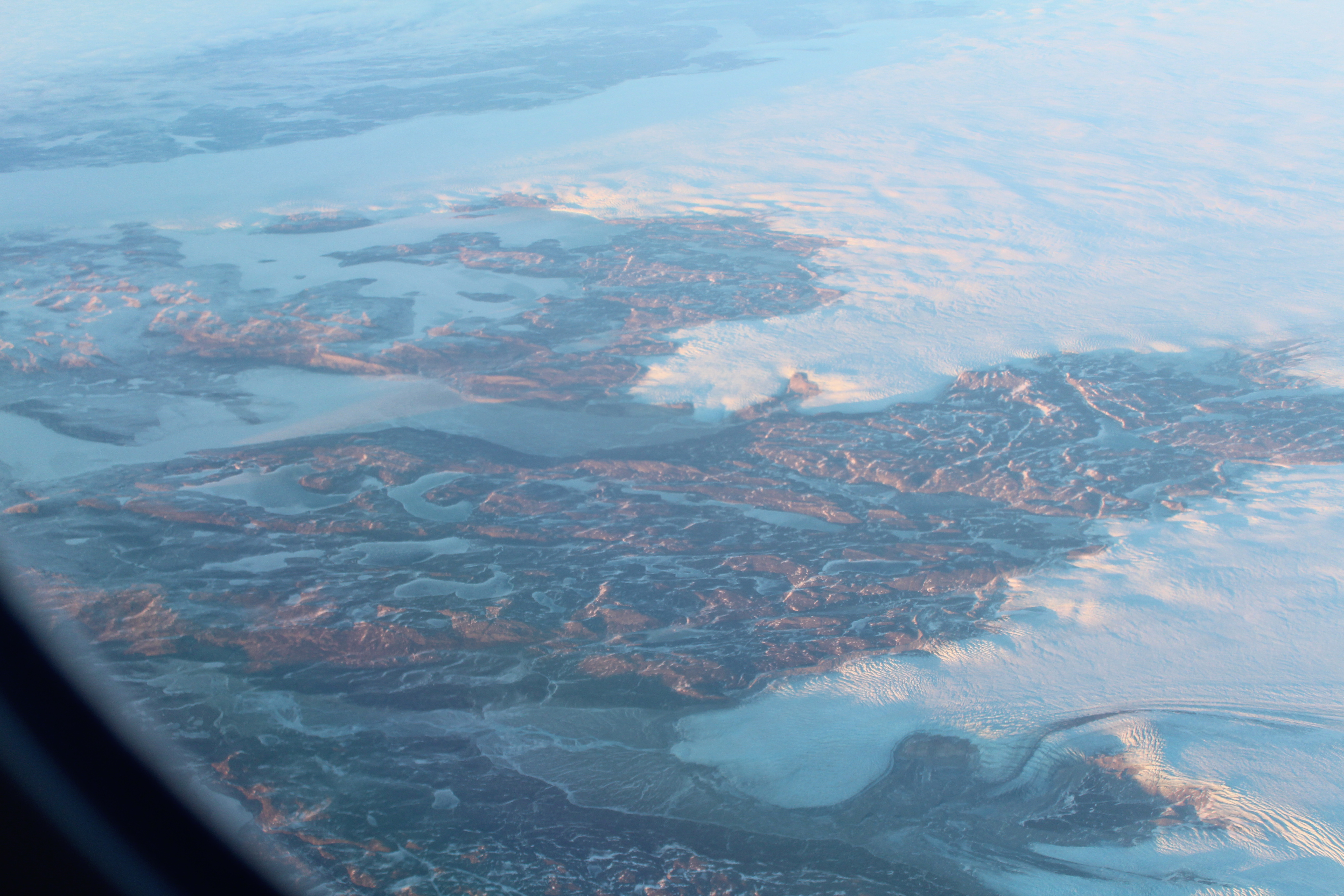 East coast of iceland, taken from an airplane
